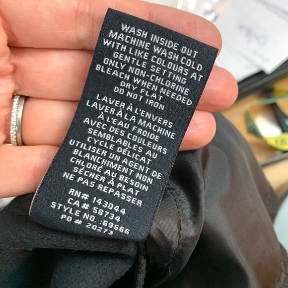 AVEC LES FILLES x BAGATELLE Black Faux Vegan Leather Fleece Lined Joggers Sz S - Picture 12 of 12